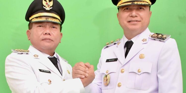 Wiyatno dan Dodo, resmi dilantik sebagai Bupati dan Wakil Bupati Kapuas periode 2025-2030 oleh Presiden Prabowo Subianto, Kamis (20/2/2025)