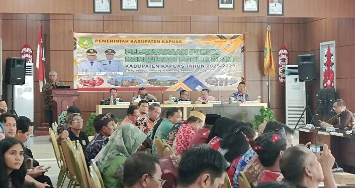 Forum konsultasi publik terkait rencana awal RPJMD Tahun 2025–2029.