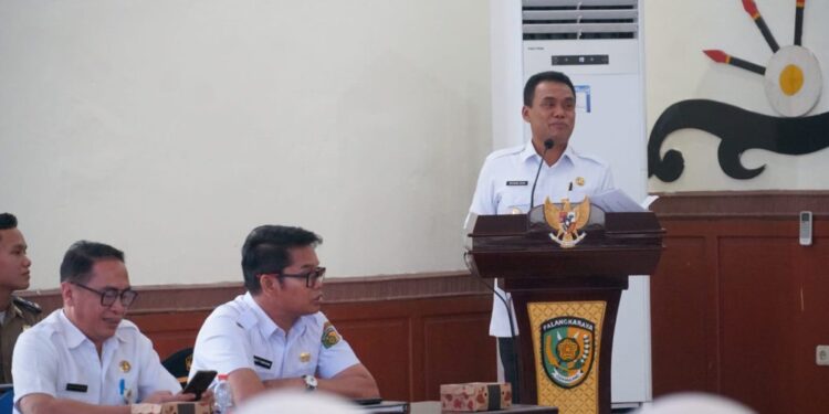 Wakil Wali Kota Palangka Raya, Achmad Zaini, saat memberikan kata sambutan.