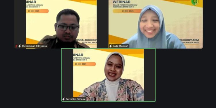 Dokter Spesialis Anak, dr. Arieta R. Kawengian, saat menjadi narasumber dalam webinar Grand Parenting.