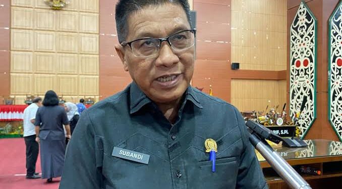 Ketua DPRD Kota Palangka Raya, Subandi.
