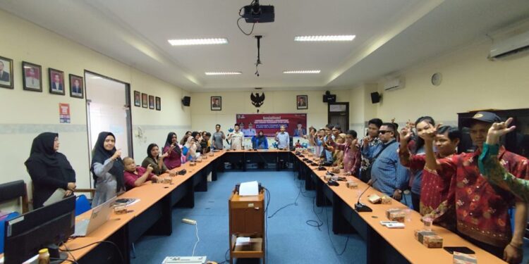 Diskominfo Palangka Raya gelar SP4N-LAPOR Bagi penyandang Disabilitas. (foto: MC Palangka Raya)