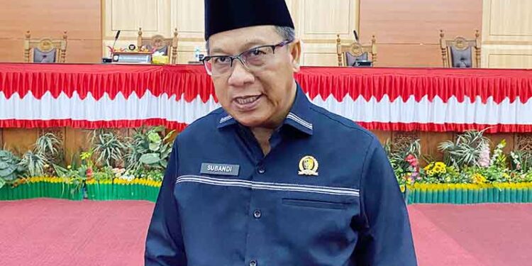 Ketua DPRD Palangka Raya, Subandi.