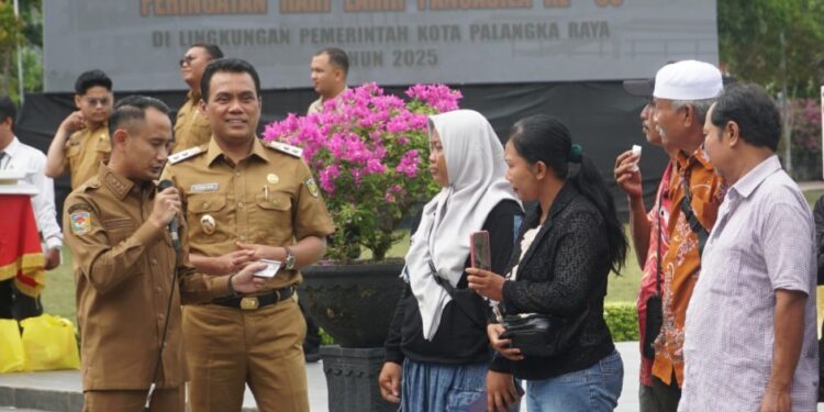 Wali Kota Palangka Raya, Fairid Naparin dan Wakil Wali Kota Palangka Raya, Achmad Zaini.