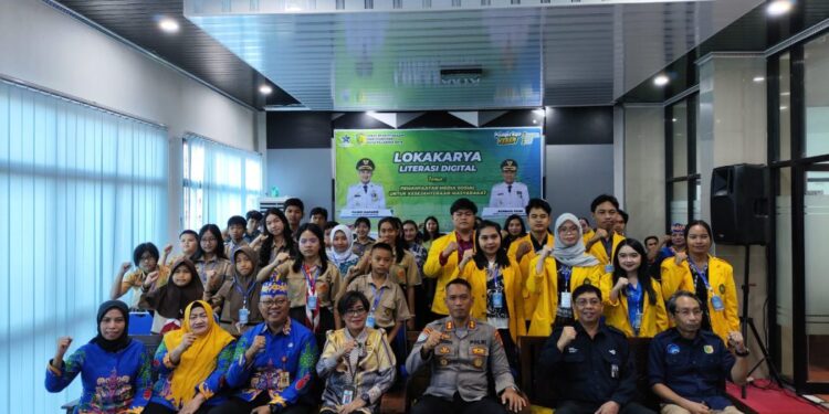 Dispursip Kota Palangka Raya menggelar Lokakarya Literasi Digital bertajuk Pemanfaatan Media Sosial untuk Kesejahteraan Masyarakat.