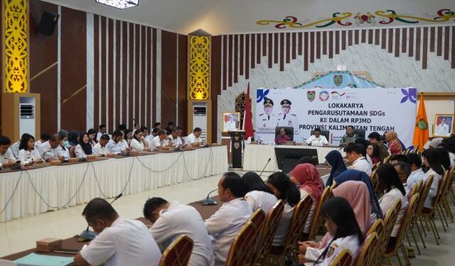 Kegiatan Lokakarya Pengarusutamaan SDGs ke dalam RPJMD Prov Kalteng