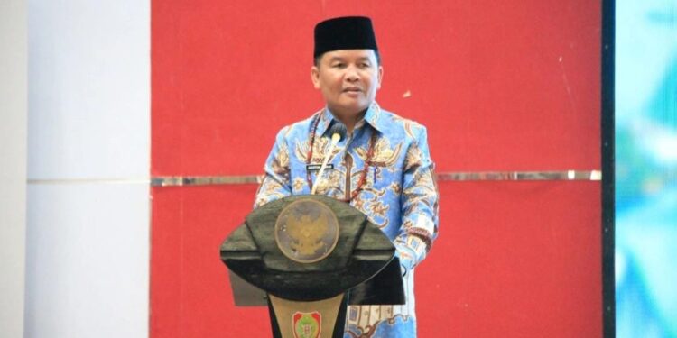 Gubernur Kalteng, H. Agustiar Sabran saat menyampaikan kata sambutan.