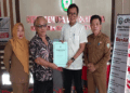 Andri Rizky Agustian ketika mendaftar menjadi calon Ketua KONI Kotim.