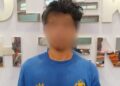 Pelaku yang berhasil diringkus pihak Kepolisian.
