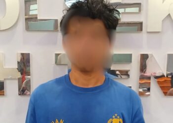 Pelaku yang berhasil diringkus pihak Kepolisian.