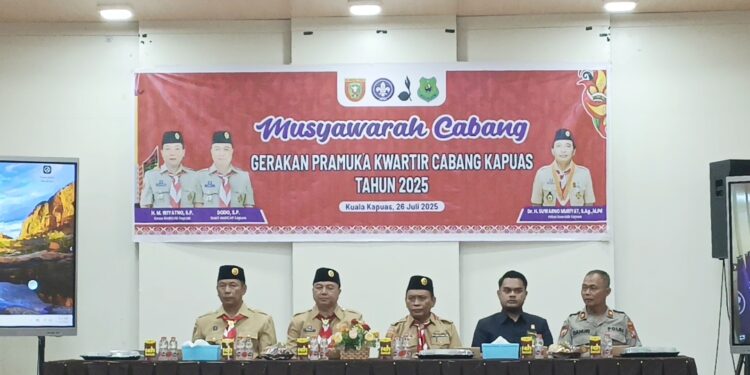 Pembukaan musyawarah cabang Kwarcab Gerakan Pramuka Kabupaten Kapuas 2025.